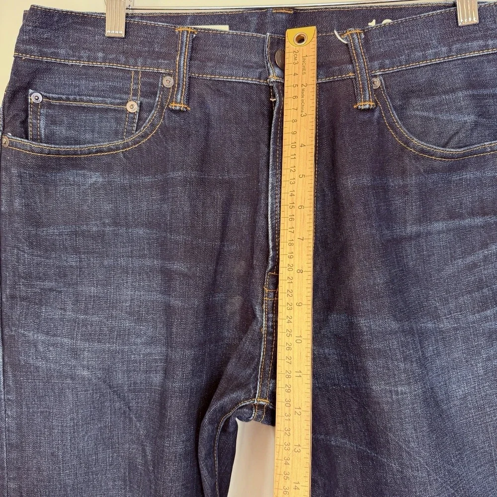 Gap 1969 men's Denim relaxed fit dark blue Wash SZ-33X32 fits 34X31‎ 100% Cotton